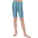 Swan Herd Houndstooth Pattern  Kids  Mid Length Swim Shorts View1