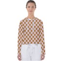 Waffle Polka Dot Pattern Women s Slouchy Sweat View1