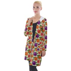 Fruit Tree Salad Pattern Hooded Pocket Cardigan by emilyzragz