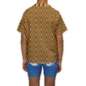 Chevron Brown Retro Vintage Kids  Short Sleeve Swimwear View2