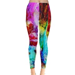 Background Art Abstract Watercolor Leggings  by Sapixe