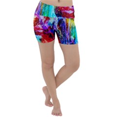 Background Art Abstract Watercolor Lightweight Velour Yoga Shorts by Sapixe