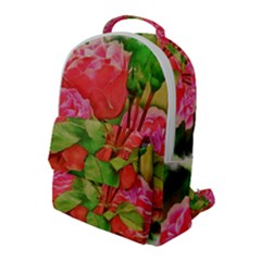 Figure Watercolor Art Nature Flap Pocket Backpack (large) by Sapixe