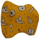 Funny Halloween Party Pattern Velour Head Support Cushion View3