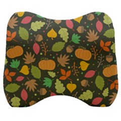 Thanksgiving Pattern Velour Head Support Cushion by Valentinaart