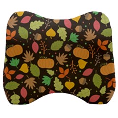 Thanksgiving Pattern Velour Head Support Cushion by Valentinaart