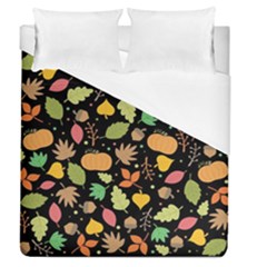 Thanksgiving Pattern Duvet Cover (queen Size) by Valentinaart