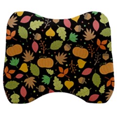 Thanksgiving Pattern Velour Head Support Cushion by Valentinaart