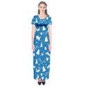 Christmas pattern Short Sleeve Maxi Dress View1