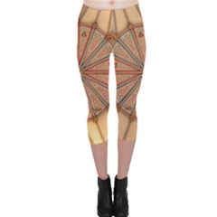 York Minster Chapter House Capri Leggings  by Sapixe