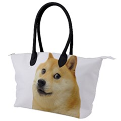 White Doge Meme Alone13k Cowcowshirt Black 15 10 10 100 Canvas Shoulder Bag by snek