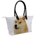 White Doge Meme Alone13k Cowcowshirt Black 15 10 10 100 Canvas Shoulder Bag View2