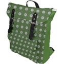 Logo Kekistan Pattern Elegant with lines on green background Buckle Up Backpack View1