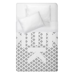 Logo Kek Pattern Black And White Kekistan Duvet Cover (single Size) by snek