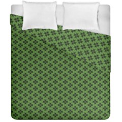 Logo Kek Pattern Black And Kekistan Green Background Duvet Cover Double Side (california King Size) by snek