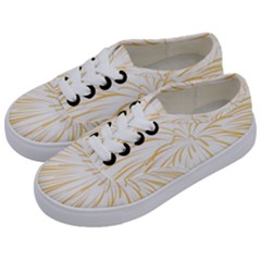 Yellow Firework Transparent Kids  Classic Low Top Sneakers by Mariart