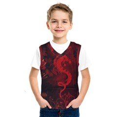 Wonderful Red Chinese Dragon Kids  Sportswear by FantasyWorld7