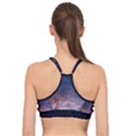 Lagoon Nebula Interstellar Cloud Pastel pink, turquoise and yellow stars Basic Training Sports Bra View2