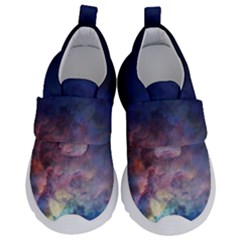 Lagoon Nebula Interstellar Cloud Pastel Pink, Turquoise And Yellow Stars Velcro Strap Shoes by genx