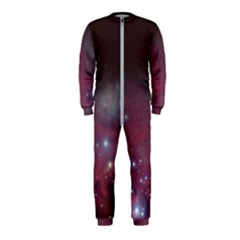 Christmas Tree Cluster Red Stars Nebula Constellation Astronomy Onepiece Jumpsuit (kids) by genx