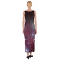 Christmas Tree cluster red stars nebula constellation Astronomy Fitted Maxi Dress View2