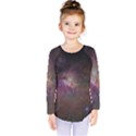 Orion Nebula star formation orange pink brown pastel constellation Astronomy Kids  Long Sleeve Tee View1