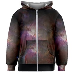 Orion Nebula Star Formation Orange Pink Brown Pastel Constellation Astronomy Kids Zipper Hoodie Without Drawstring by genx