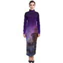 Carina Nebula NGC 3372 the Grand Nebula Pink Purple and Blue with shiny stars Astronomy Turtleneck Maxi Dress View1