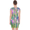 Abstract Oriental Lilies In My Rubio Garden Capsleeve Drawstring Dress  View2