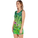 Purple Coneflower Garden With Tiger Eye Tree Bodycon Dress View2