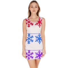 Christmas Snowflake Bodycon Dress by Wegoenart