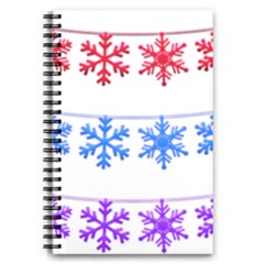 Christmas Snowflake 5 5  X 8 5  Notebook New by Wegoenart