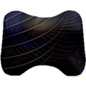 Background Fractal Peacock Pipe Head Support Cushion View1