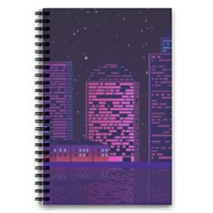 Christmas Skyline Skyscraper 5 5  X 8 5  Notebook New by Wegoenart