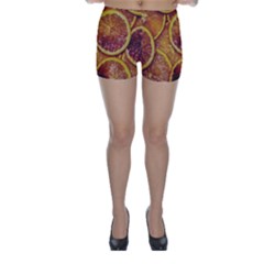 Blood Orange Fruit Citrus Fruits Skinny Shorts by Wegoenart