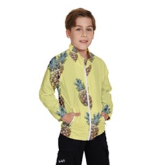 Pineapples Fruit Pattern Texture Windbreaker (kids) by Simbadda