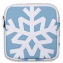 Snowflake Snow Flake White Winter Mini Square Pouch View1