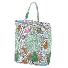 Snowglobe Giant Grocery Tote by chellerayartisans