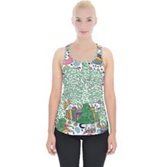 Snowglobe Piece Up Tank Top by chellerayartisans