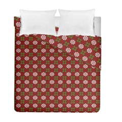 Christmas Paper Wrapping Pattern Duvet Cover Double Side (full/ Double Size) by Wegoenart