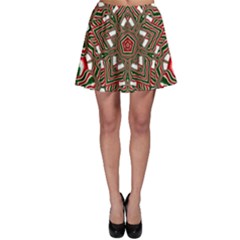 Christmas Kaleidoscope Skater Skirt by Wegoenart