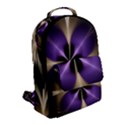 Fractal Glow Flowing Fantasy Flap Pocket Backpack (Small) View2