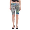 Peacock Bird Colorful Plumage Yoga Cropped Leggings View1