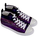 Abstract Cosmos Space Particle Women s Mid-Top Canvas Sneakers View3