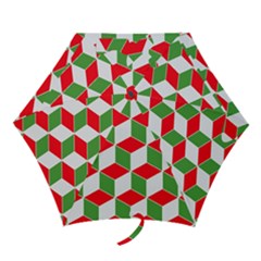 Christmas Abstract Background Mini Folding Umbrellas by Wegoenart