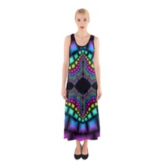 Fractal Art Artwork Digital Art Sleeveless Maxi Dress by Wegoenart