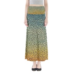 Background Cubism Mosaic Vintage Full Length Maxi Skirt by Wegoenart