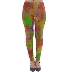 Easter Egg Colorful Texture Lightweight Velour Leggings by Wegoenart