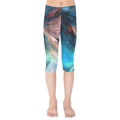 Background Art Abstract Watercolor Kids  Capri Leggings  by Wegoenart