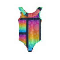 Background Colorful Abstract Kids  Frill Swimsuit by Wegoenart